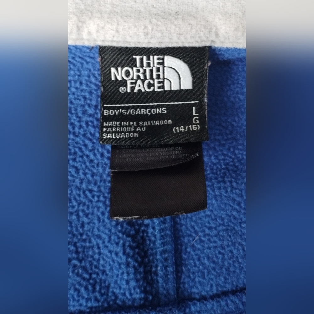The North Face Windwall Blue Boys Jacket with Lime Accents (14-16) - Picture 10 of 12